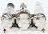 VICTORIAN SILVER PLATE COMBINATION NAPKIN RING SET - 3