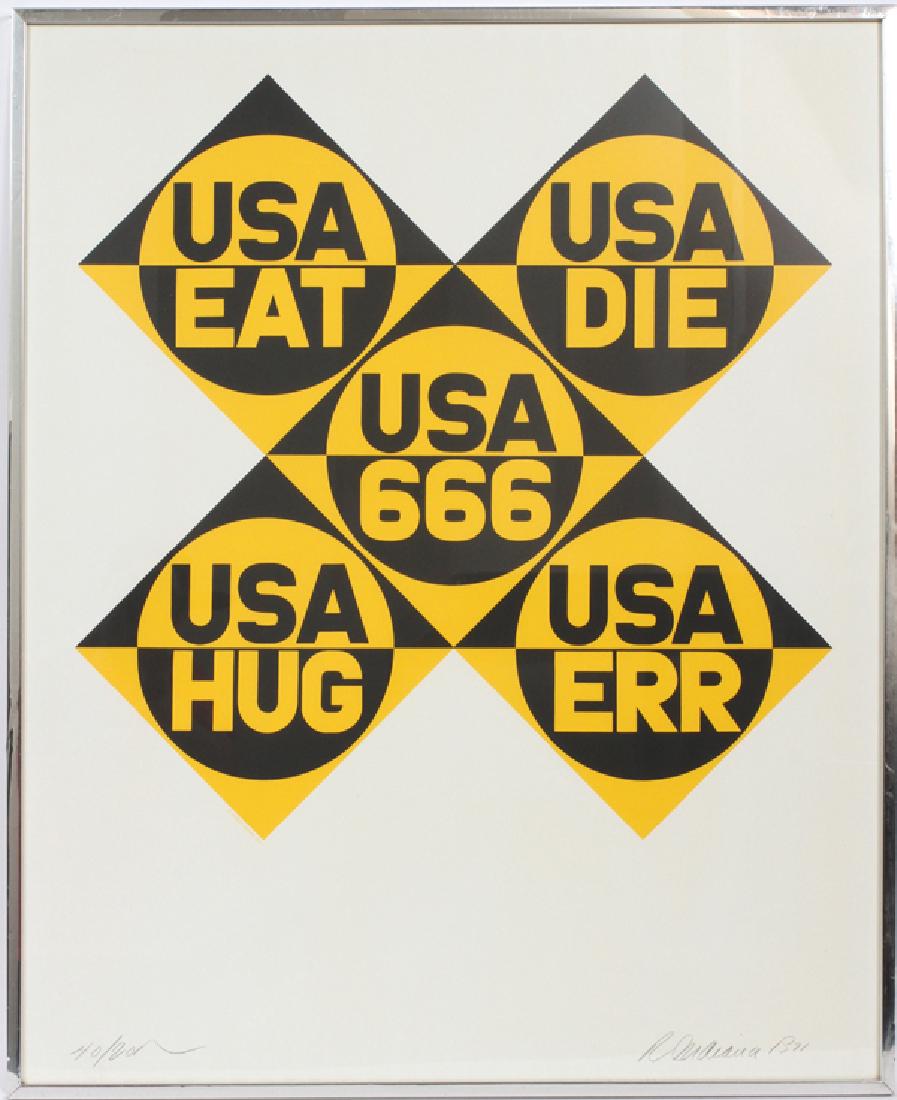 ROBERT INDIANA COLOR SCREENPRINT 1971 (1 of 3)