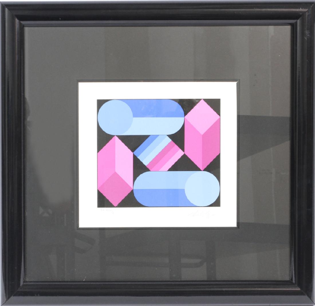 VICTOR VASARELY COLOR SERIGRAPH (1 of 4)