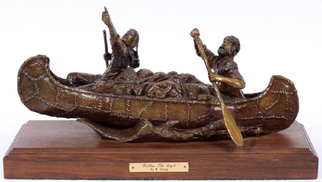 WALLY SHOOP BRONZE FIGURAL SCULPTURE (1 of 3)