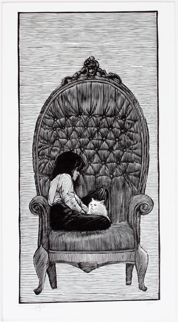 BARRY MOSER WOOD ENGRAVING (1 of 3)