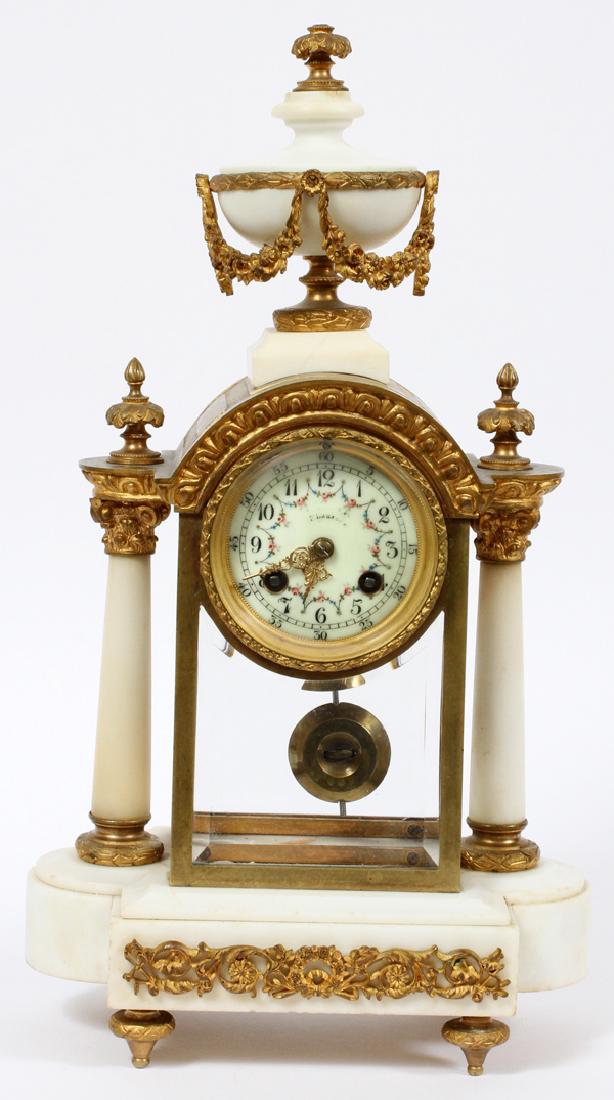 FRENCH EMPIRE-STYLE MANTEL CLOCK (1 of 3)