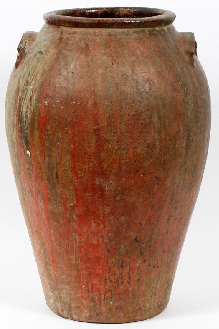 CHINESE GLAZED POTTERY STORAGE JAR (1 of 3)