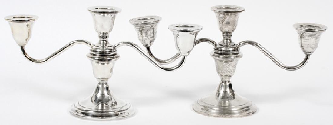 GORHAM STERLING 3 LIGHT CANDELABRA (1 of 3)