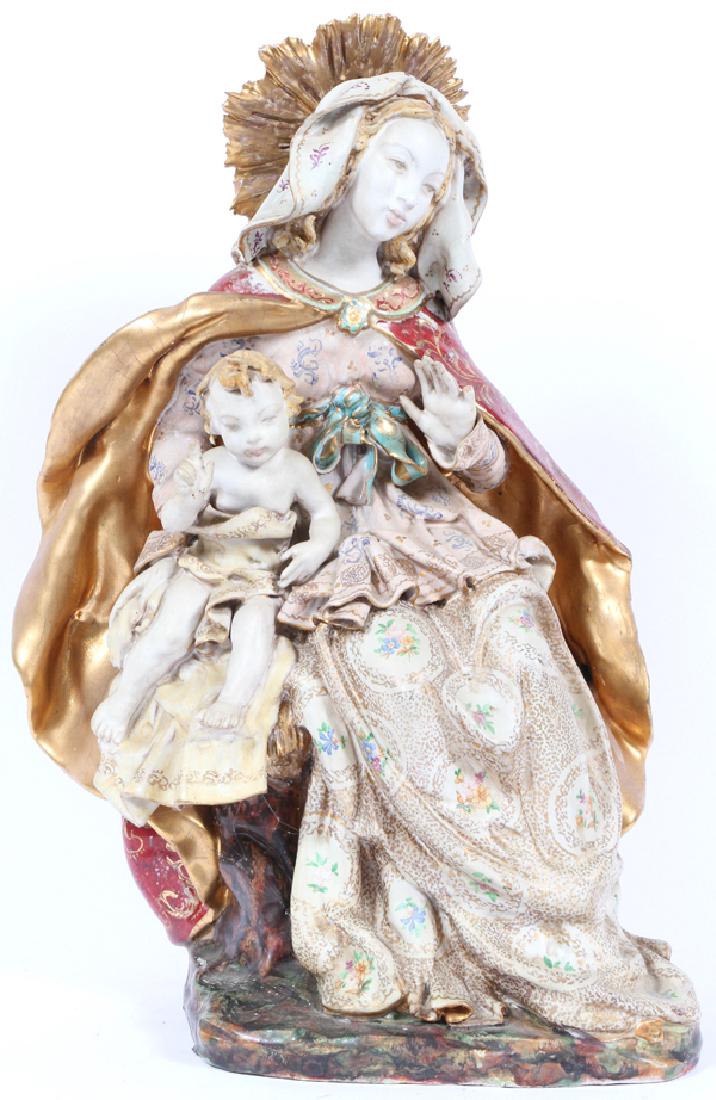 PROFESSOR PATTERINO ITALIAN CERAMIC MADONNA & CHILD (1 of 4)