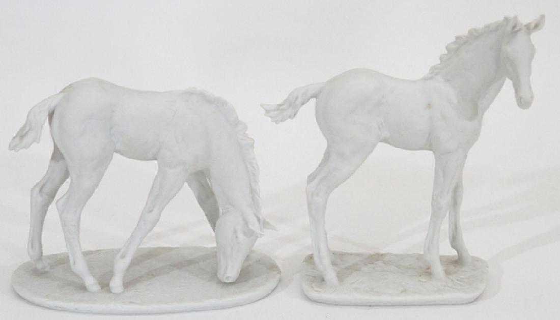 KEYSER BISQUE PORCELAIN PONY FIGURES 2 PIECES (1 of 3)