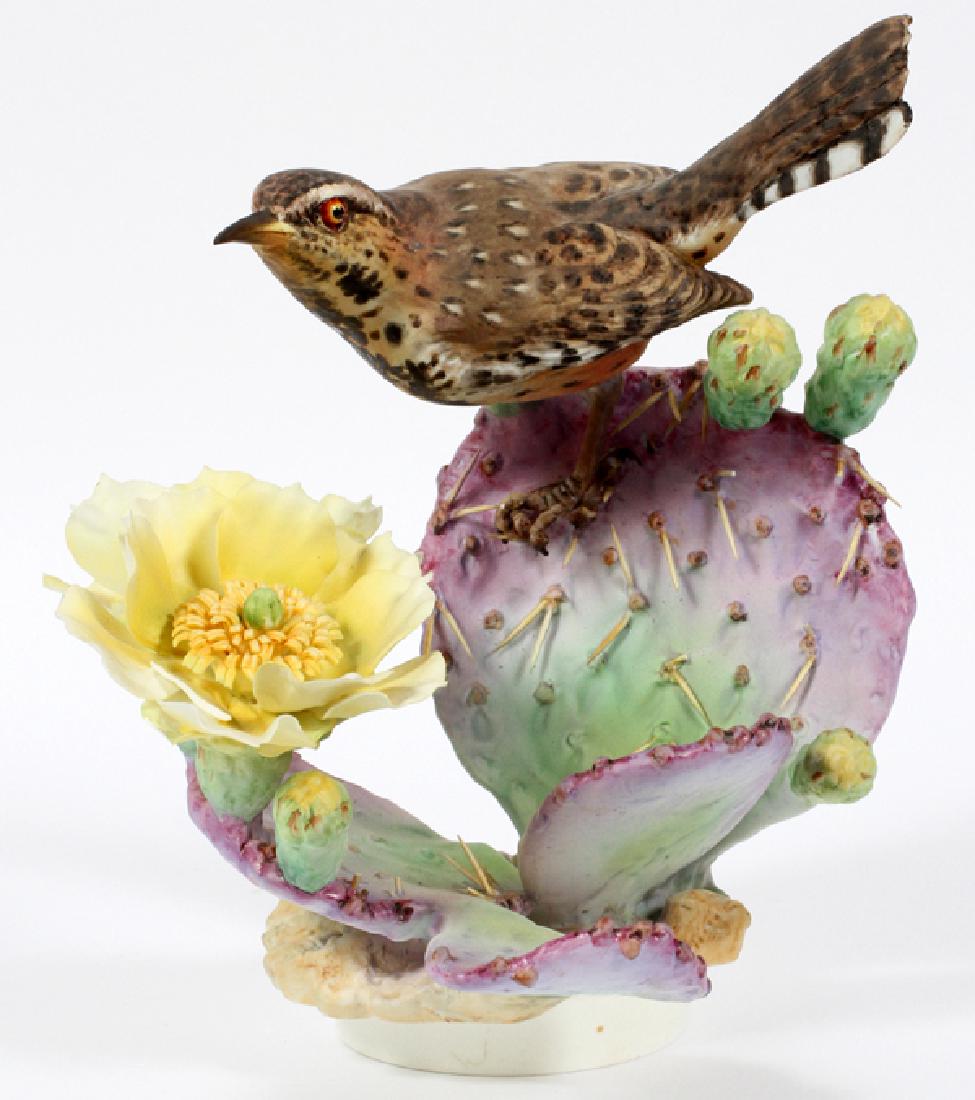 WORCESTER CACTUS WREN W/ PRICKLY PEAR (1 of 4)
