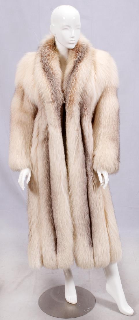 FULL LENGTH BLUE FOX FUR COAT (1 of 2)