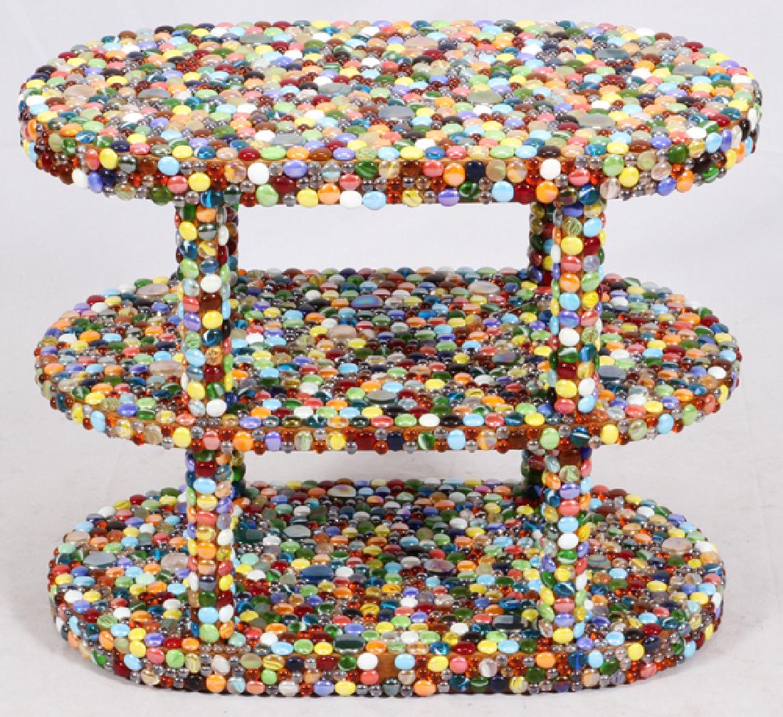 CABOCHON ENHANCED THREE-TIER TABLE (1 of 2)