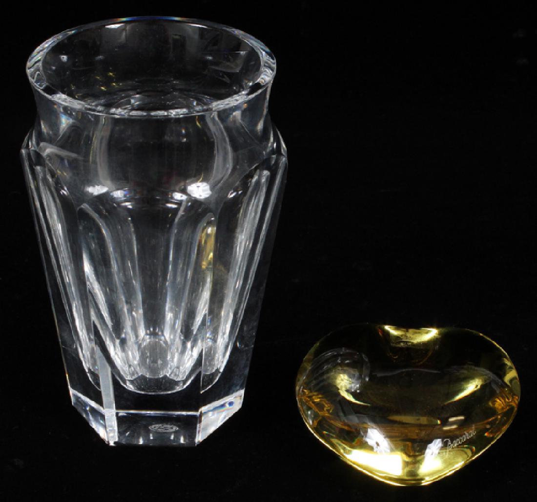 BACCARAT FRENCH CRYSTAL VASE AND PAPERWEIGHT TWO (1 of 3)