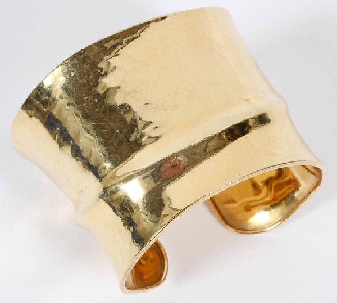 14KT YELLOW GOLD CUFF BRACELET TW. 51 GR. (1 of 3)