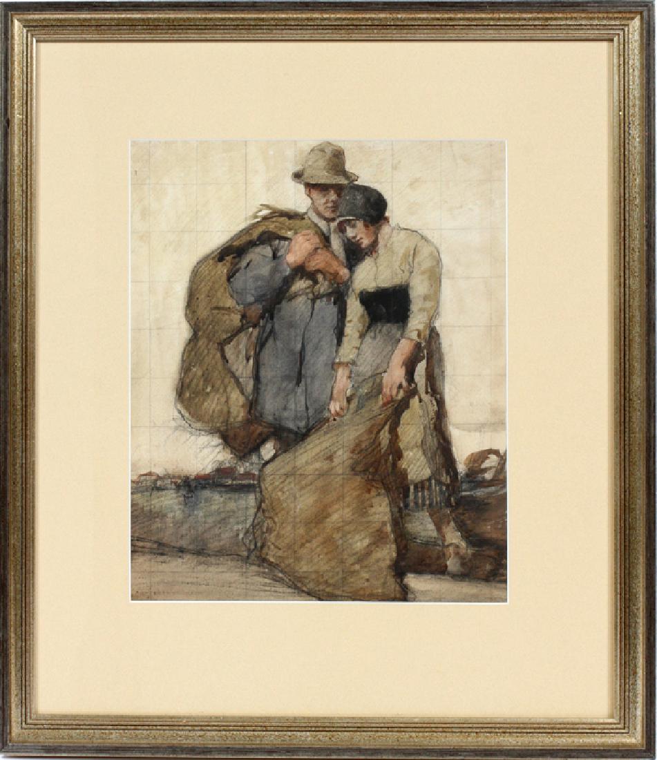 WILLIAM LEE-HANKEY. MIXED MEDIA STUDY (1 of 4)