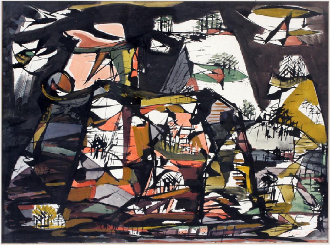 MASLEY ABSTRACT WATERCOLOR (1 of 4)