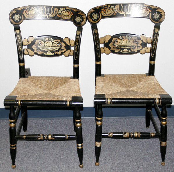 090223 KLING FURNITURE CO. HITCHCOCK STYLE CHAIRS