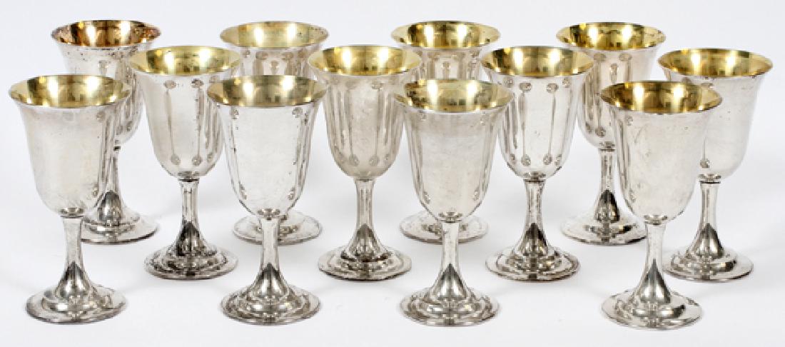 INTERNATIONAL 'LORD SAYBROOK'STERLING WATER GOBLETS (1 of 3)
