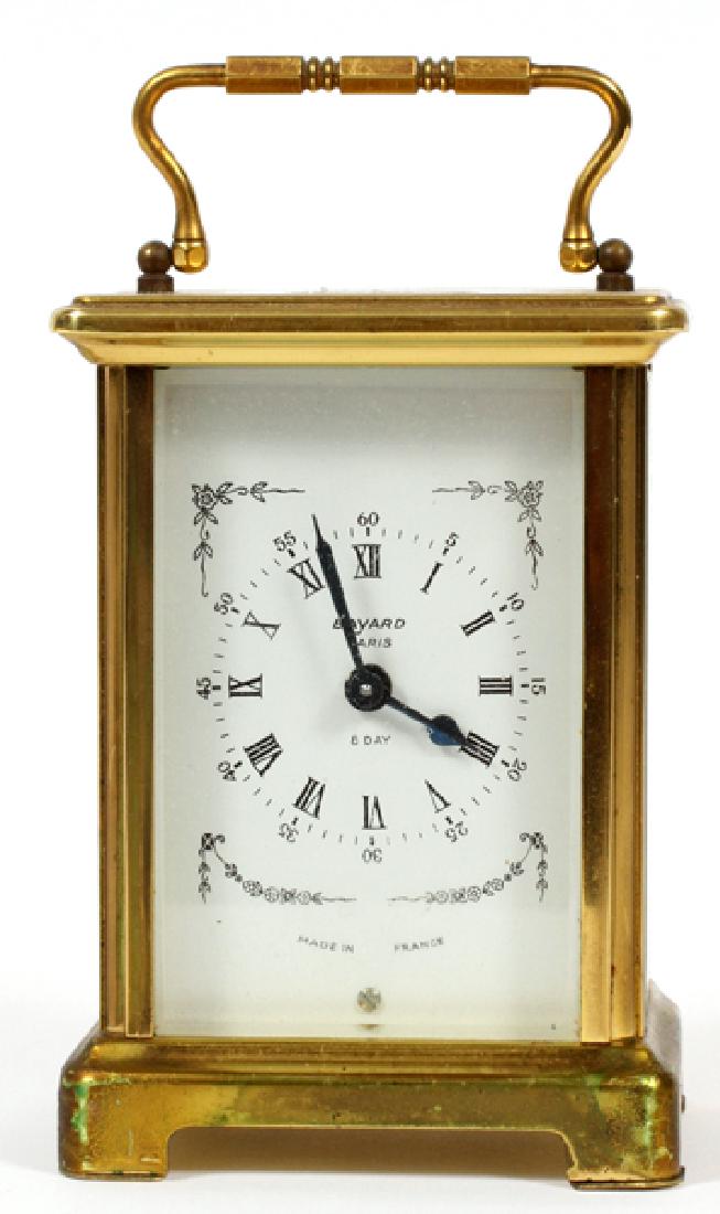 BAYARD PARIS BRASS CARRIAGE CLOCK