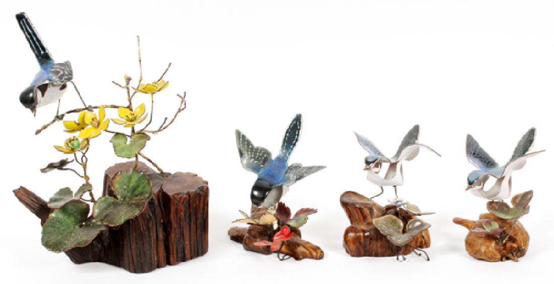 NORMAN BRUMM ENAMELED METAL AND WOOD SCULPTURES (1 of 3)