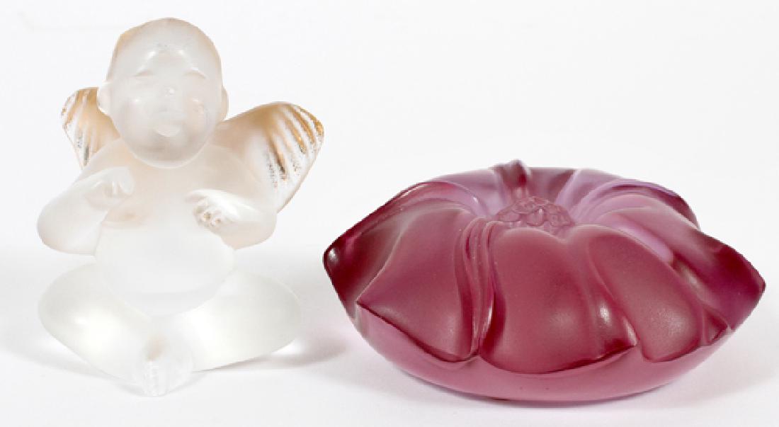 LALIQUE FROSTED GLASS FIGURINES TWO (1 of 2)