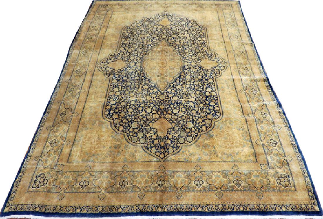 PERSIAN ANTIQUE KERMAN LAVAR CARPET (1 of 5)