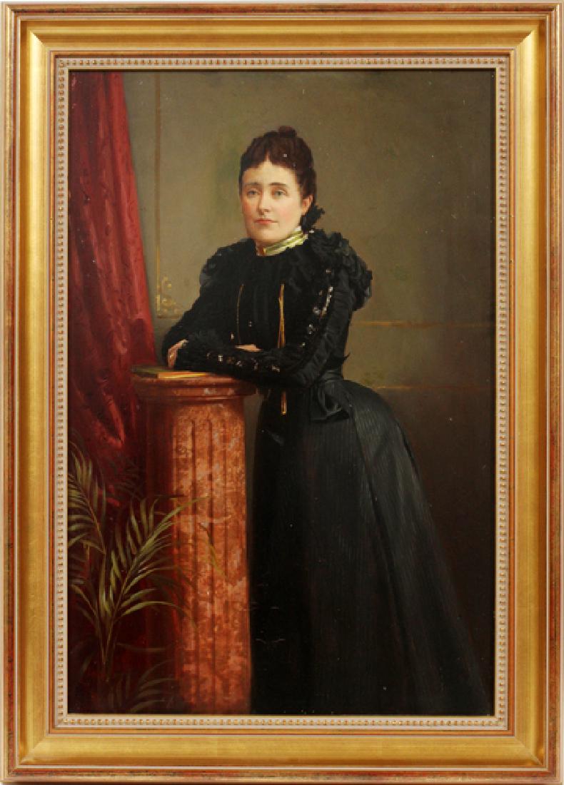 REVERSE PAINTING ON GLASS 19TH.C. (1 of 4)