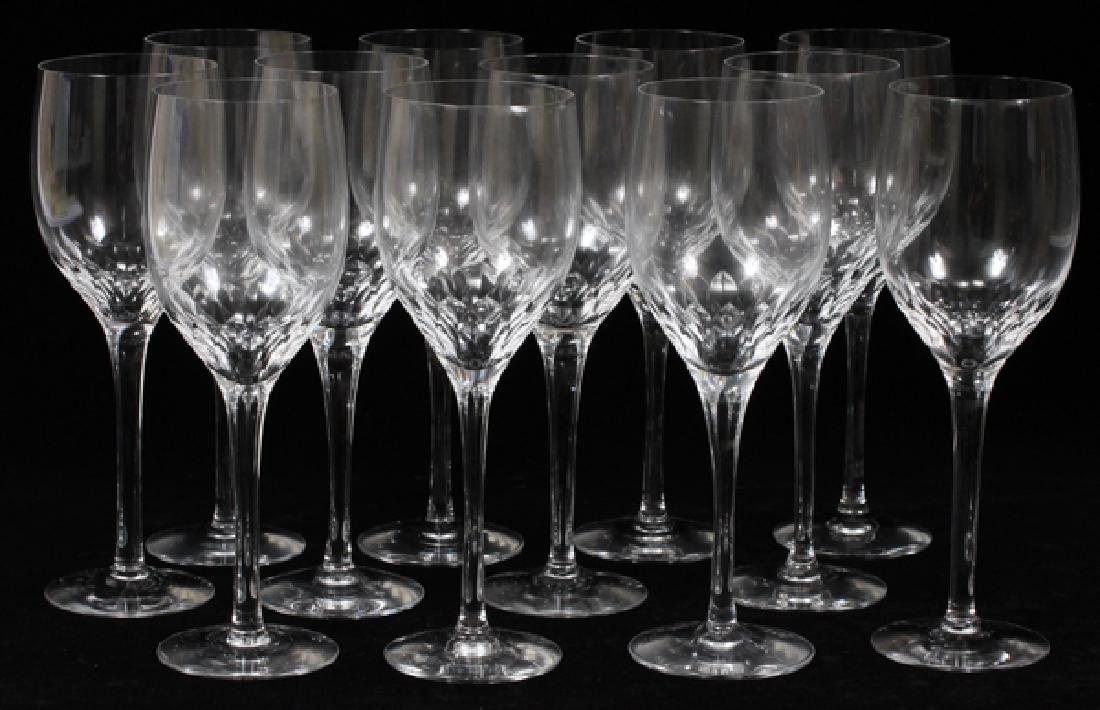 ORREFORS 'PRELUDE' CRYSTAL WINE GLASSES 12 PCS.: ORREFORS 'PRELUDE', CRYSTAL WINE GLASSES, 12 PCS., H 8 1/4":Orrefors 'Prelude' crystal wine glasses, 12 pcs., 8 1/4" H. In fitted storage box. From the Estate of Palmer T. Heenan, Grosse Pointe Park.