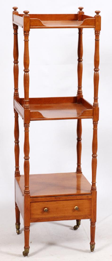 REGENCY STYLE MAHOGANY ETAGERE C. 1900 (1 of 2)