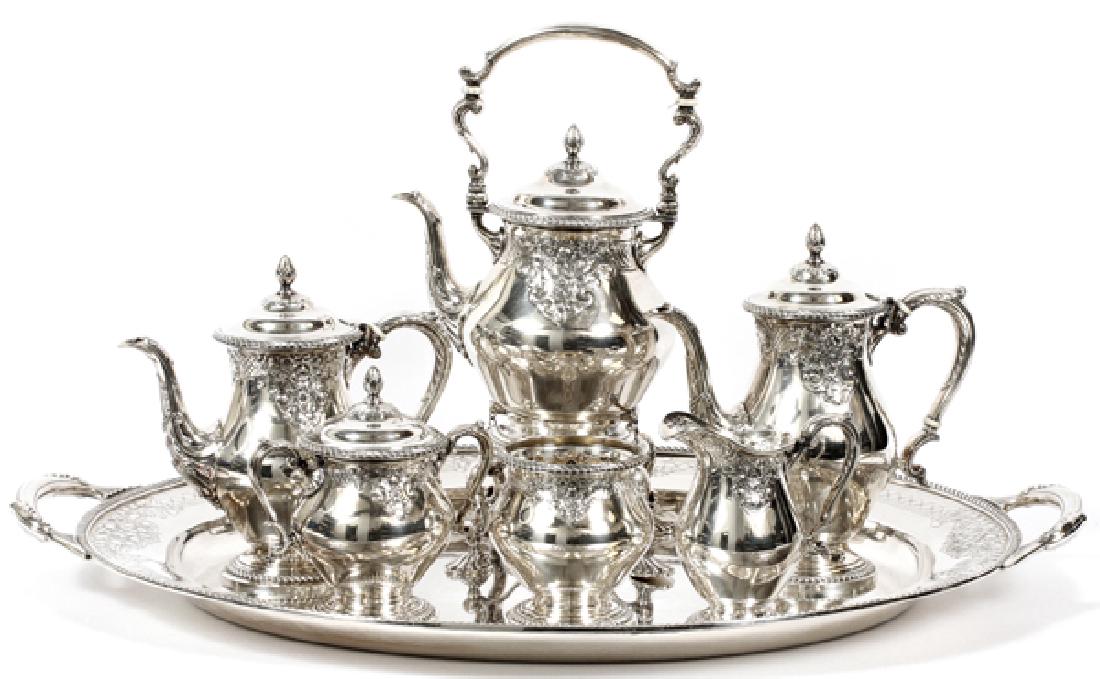 R. BLACKINTON 'GEORGIAN' STERLING TEA SERVICE (1 of 6)