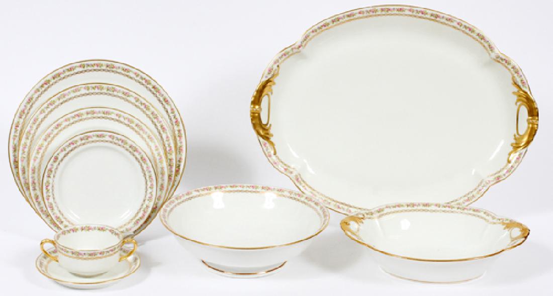 HAVILAND LIMOGES PORCELAIN PARTIAL DINNER SERVICE (1 of 3)