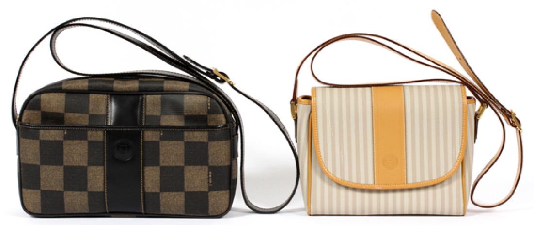 FENDI LEATHER AND CANVAS BAGS TWO (1 of 2)