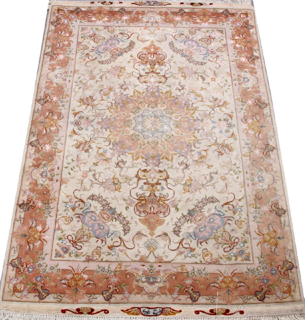 PERSIAN SILK AND WOOL BLEND RUG (1 of 3)