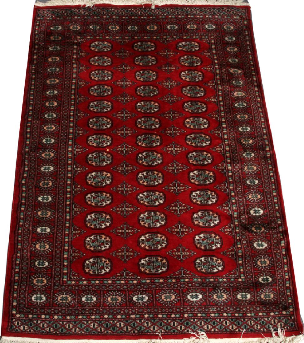 BOKHARA HAND WOVEN ORIENTAL RUG (1 of 2)