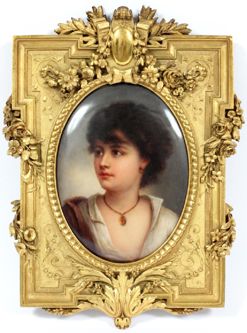 HAND PAINTED PORCELAIN PLAQUE (1 of 6)