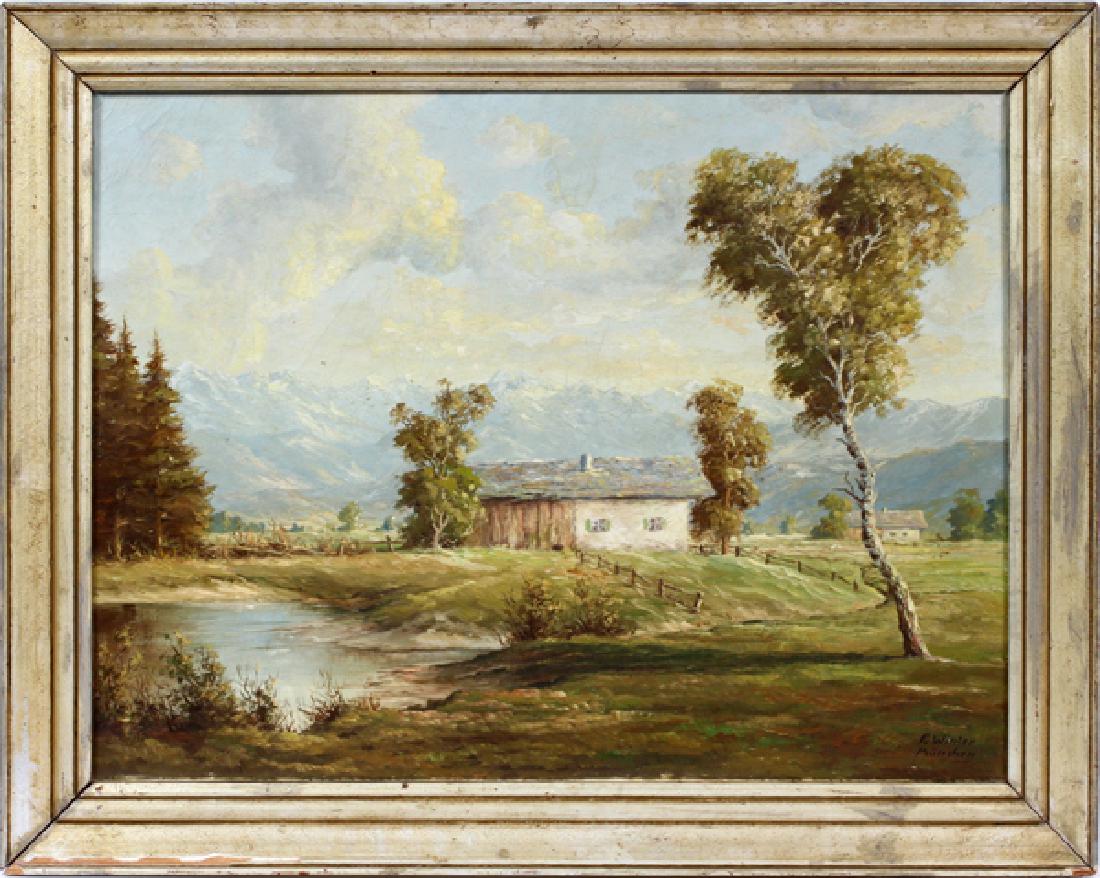 FRITZ WINTER GERMANY 1905-76 MUNCHEN OIL ON CANVAS (1 of 3)