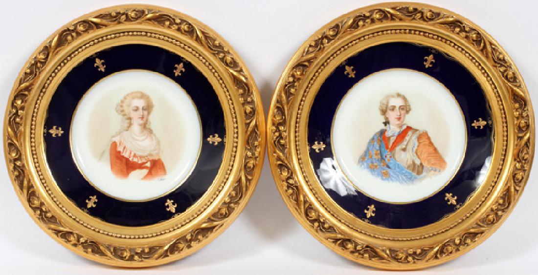 HEBRIE SEVRES HAND PAINTED PORCELAIN CABINET PLATES (1 of 6)