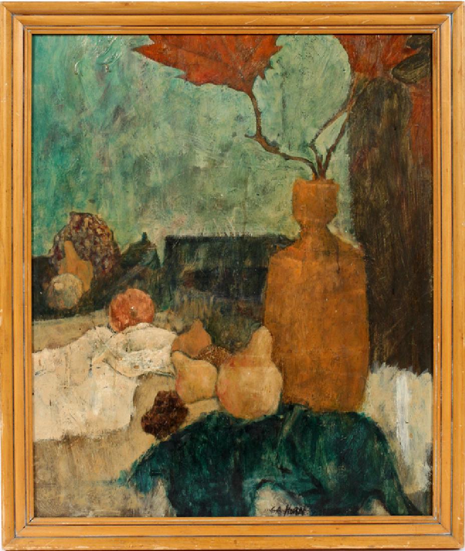 G.A. HORN OIL ON MASONITE STILL LIFE (1 of 3)