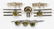 102346: 14K GOLD & CHYSOBERYL STONE CUFFLINK, TIE TACK