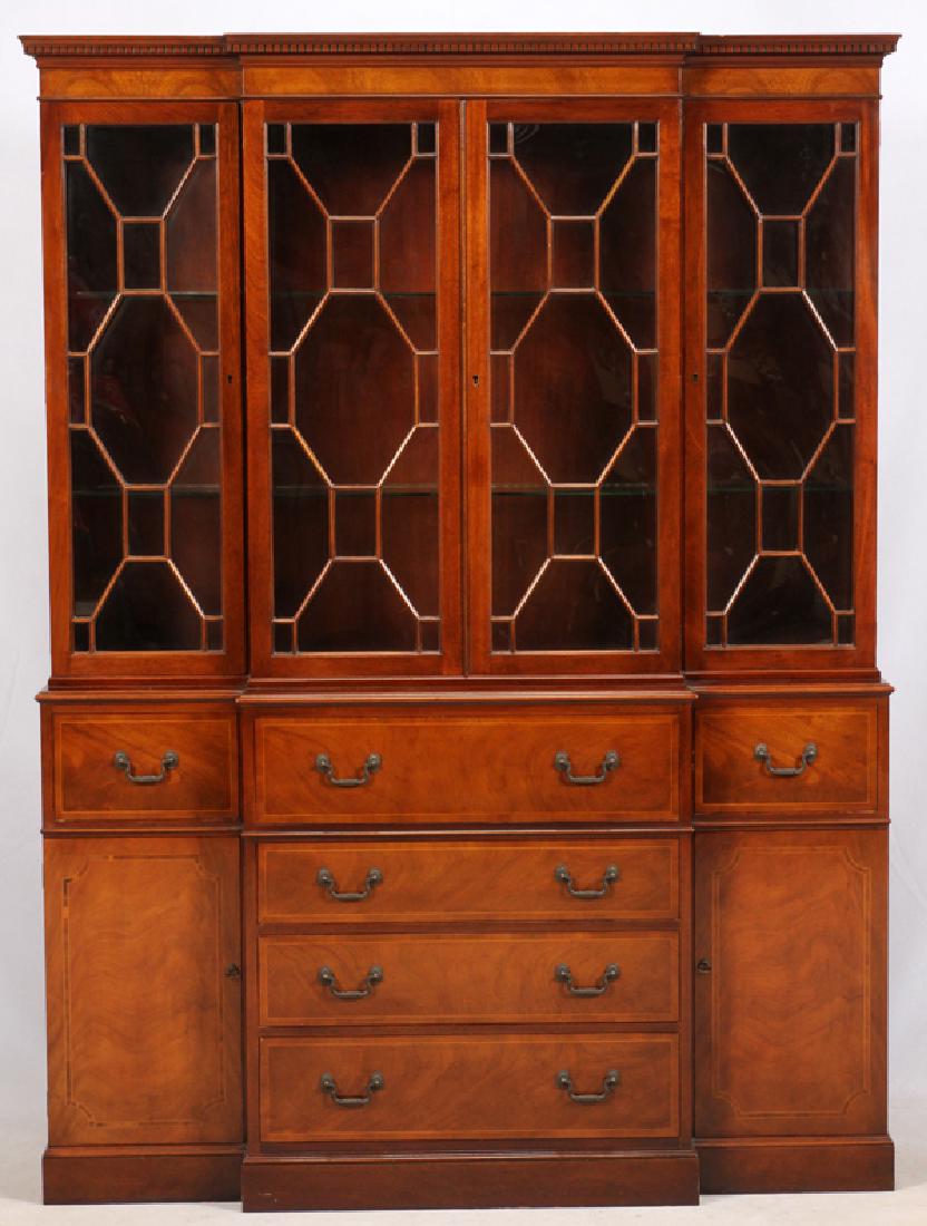 BAKER FURNITURE CO. MAHOGANY BREAKFRONT