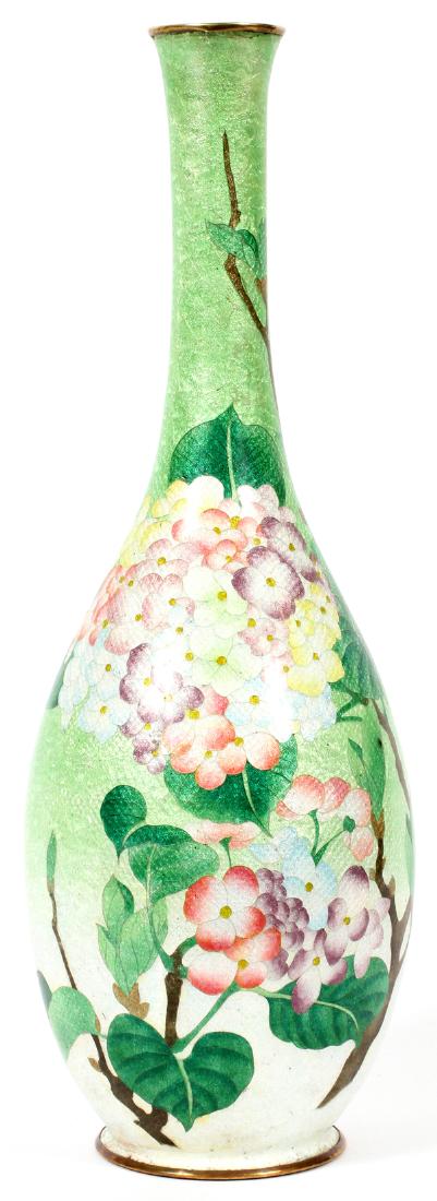 JAPANESE GINBARI CLOISONNE VASE (1 of 4)