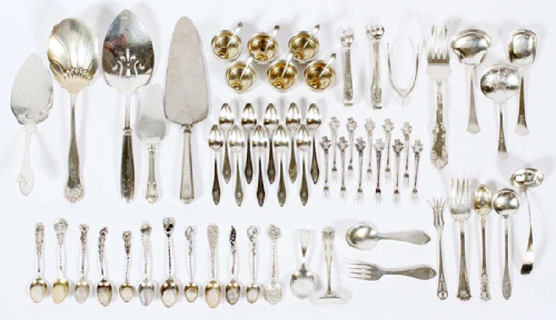 STERLING SALTS SERVING PIECES DEMI TASSE SPOONS (1 of 5)