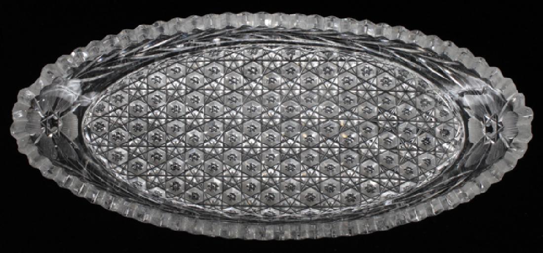 AMERICAN CUT GLASS CELERY DISH (1 of 3)