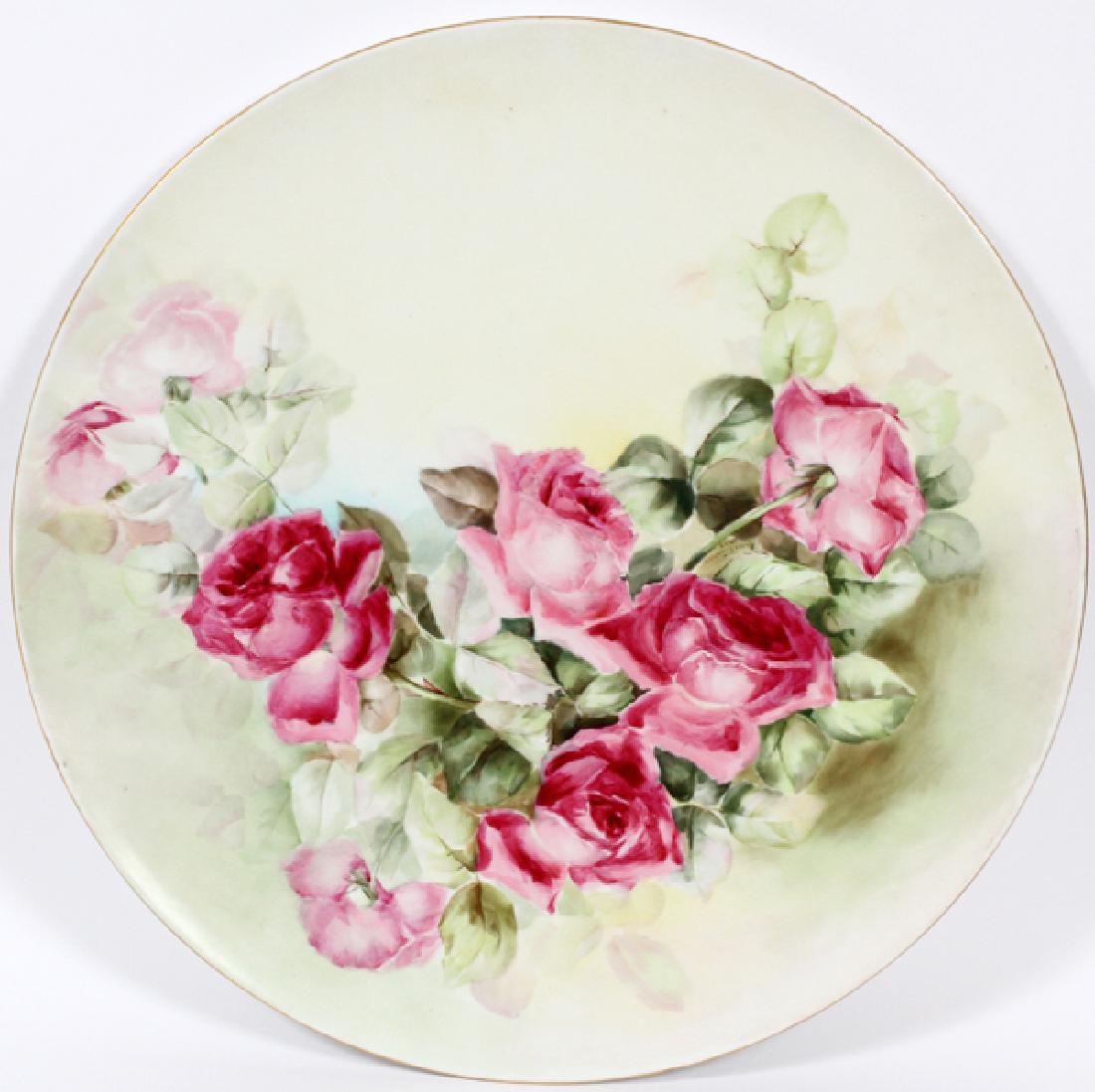 LIMOGES PAINTED PORCELAIN PLAQUE 1903 (1 of 3)