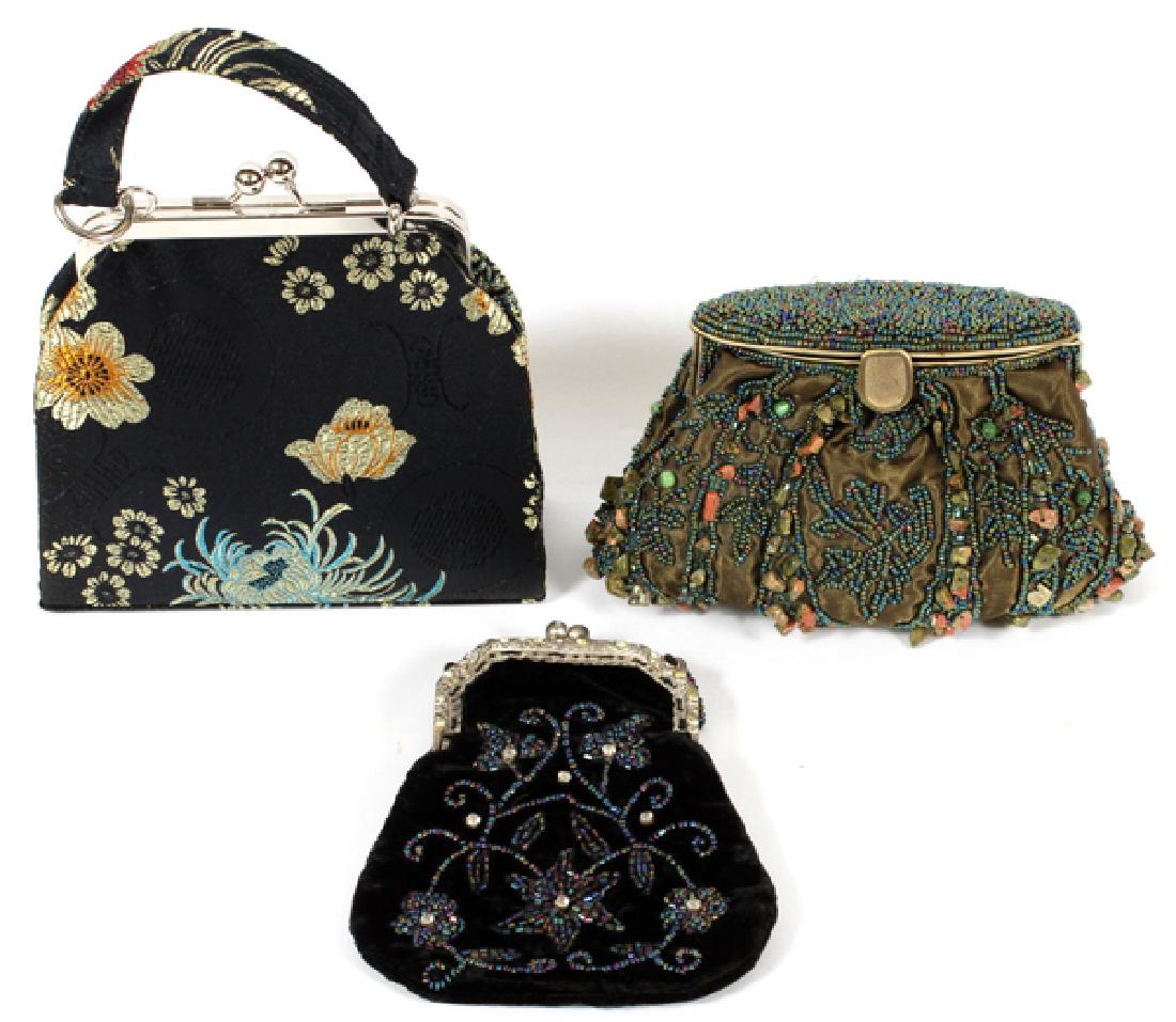 BEADED AND EMBROIDERED BAGS 3 PIECES (1 of 2)