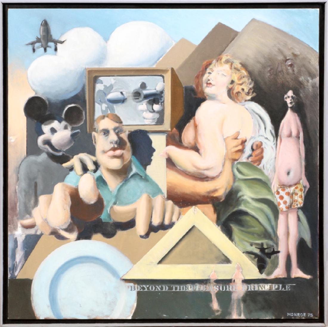 STEPHEN B. MONROE OIL ON CANVAS 1975 (1 of 5)