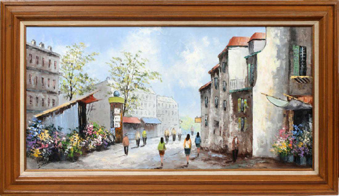 DUBOIS OIL PAINTING SIGNED DUBOIS PARIS CIRCA 1960
