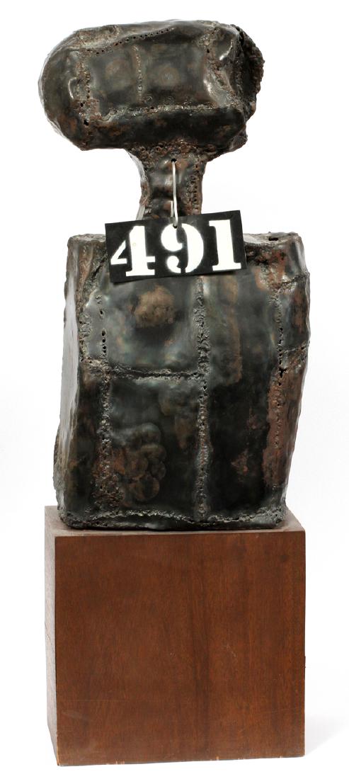 MARIAN RUTH AGREECAST METAL W/ BRONZE PATINA: MARIAN RUTH AGREE (AMERICAN 1922-2015), CAST METAL WITH BRONZE PATINA, H 38":"491". The height includes the base.