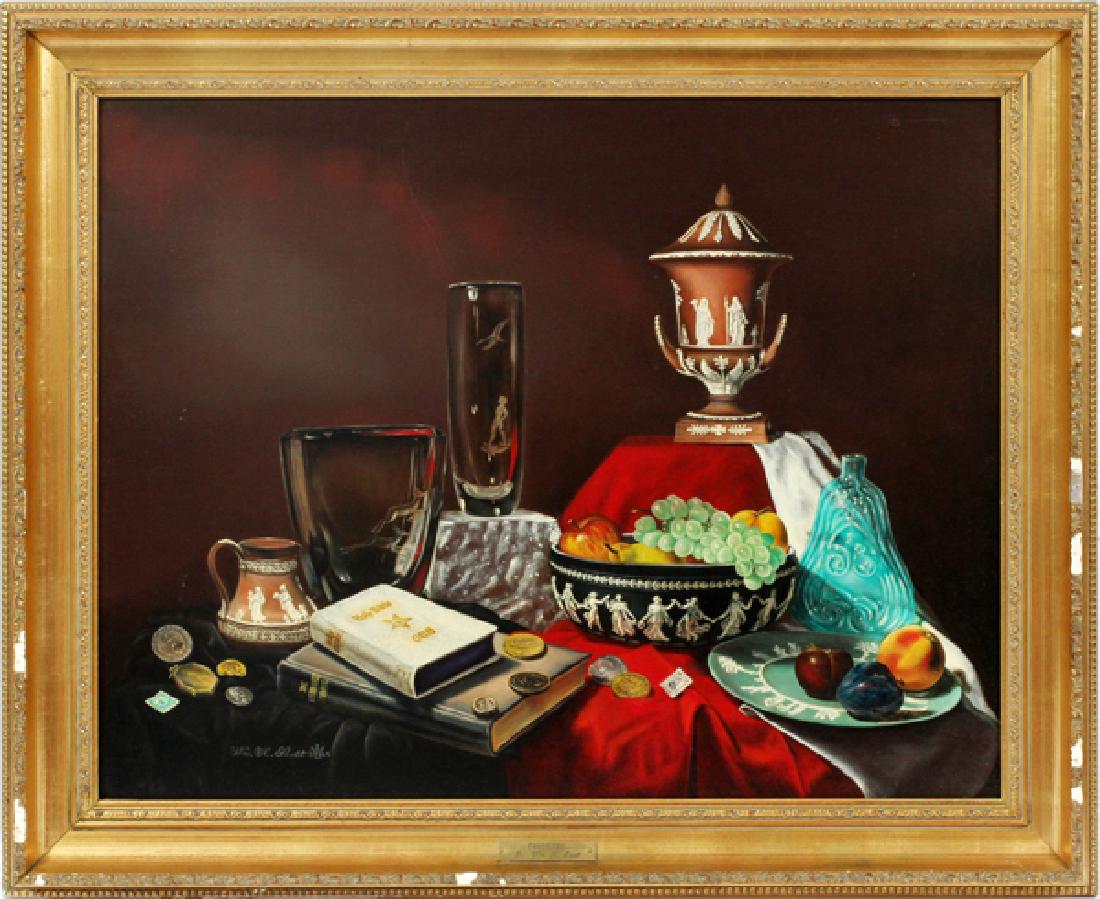 WILLIAM H. SCOTT OIL ON BOARD STILL LIFE (1 of 5)