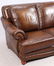 MODERN LEATHER 3 CUSHION SOFA AND SETTEE - 5