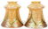 ATTRIB. TO QUEZAL THREADED ART GLASS SHADES