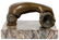 ARM & CONCH SHELL FORM BRONZE DOOR KNOCKER