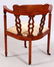 ENGLISH INLAID MAHOGANY CORNER CHAIR 19TH C - 2